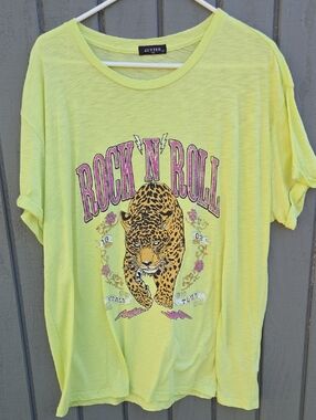 New Rock and Roll Graphic Tee Oversized